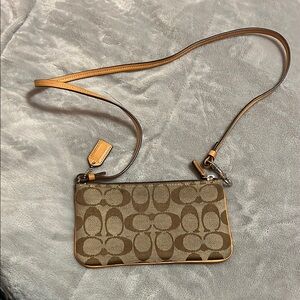 Coach Brown Crossbody Bag with Signature Monogram